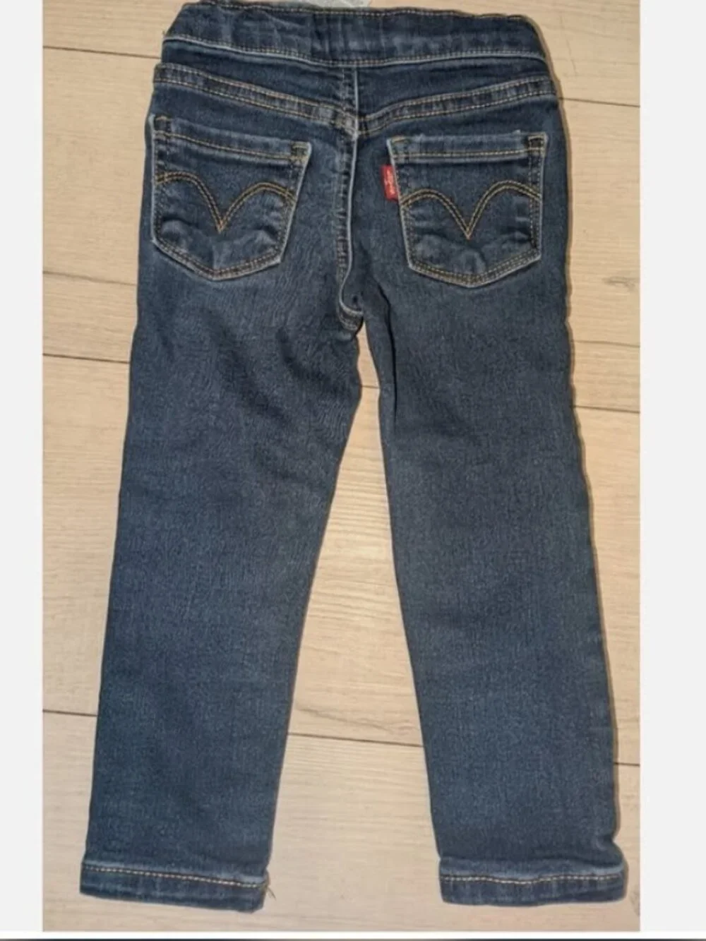 Levi's Blue Stretch Denim Pull On Jeggings Baby Girls Size 2T